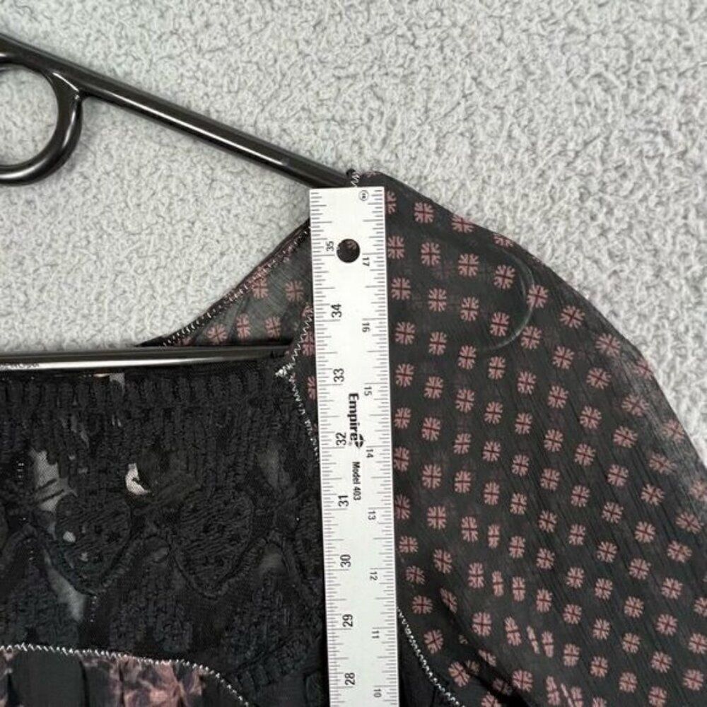 FREE PEOPLE WOMENS A LINE DRESS BLACK AND LAVENDER SIZE M - Picture 5 of 10